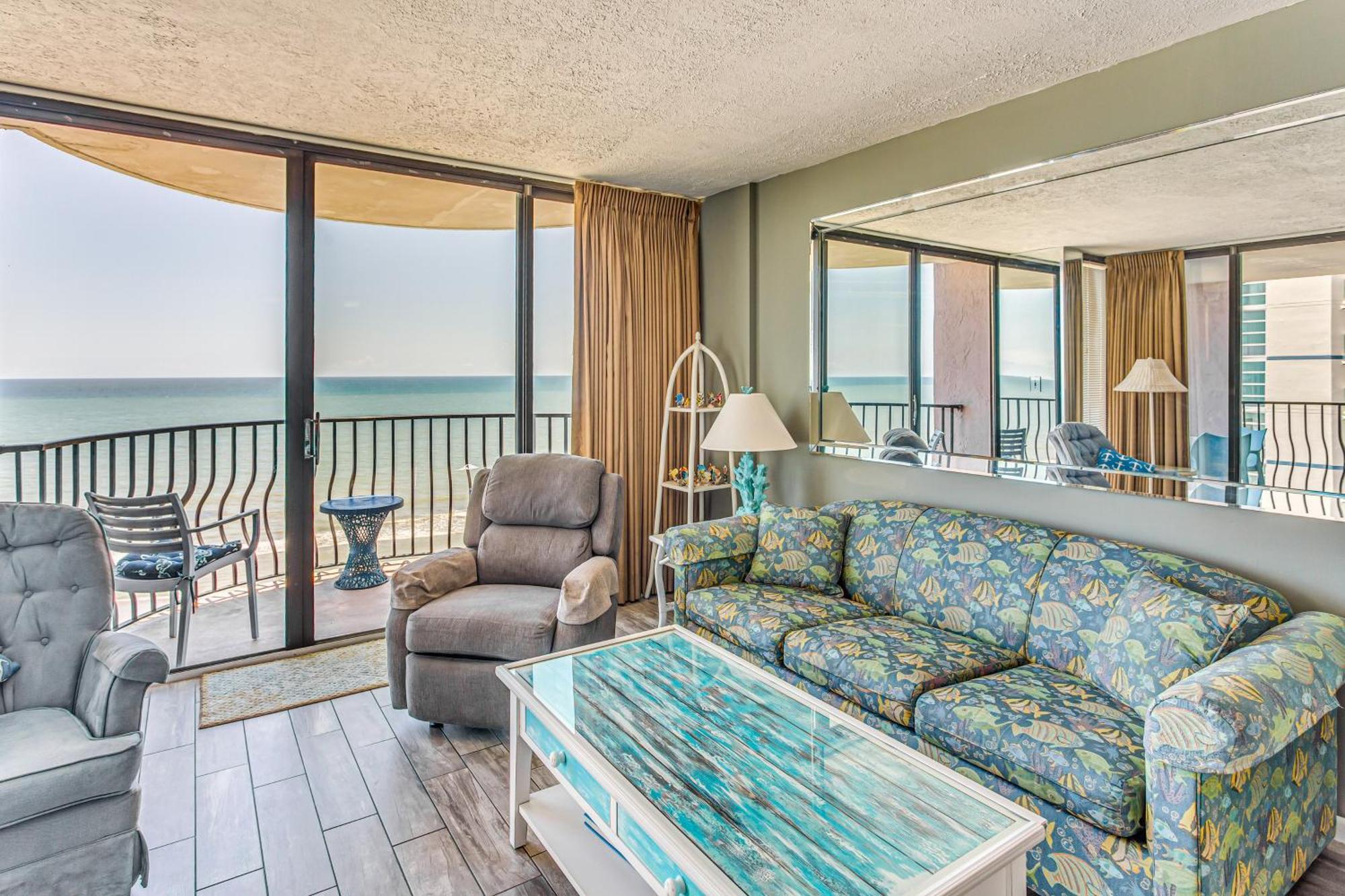 Myrtle Beach Oceanfront Condo With Covered Balcony! Exterior photo