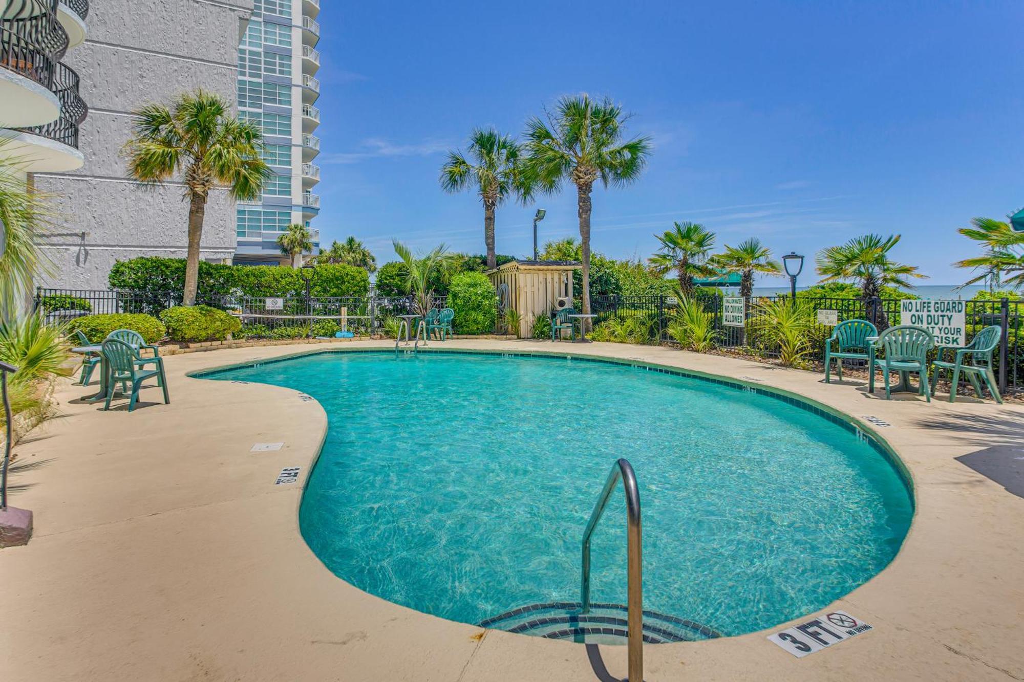 Myrtle Beach Oceanfront Condo With Covered Balcony! Exterior photo