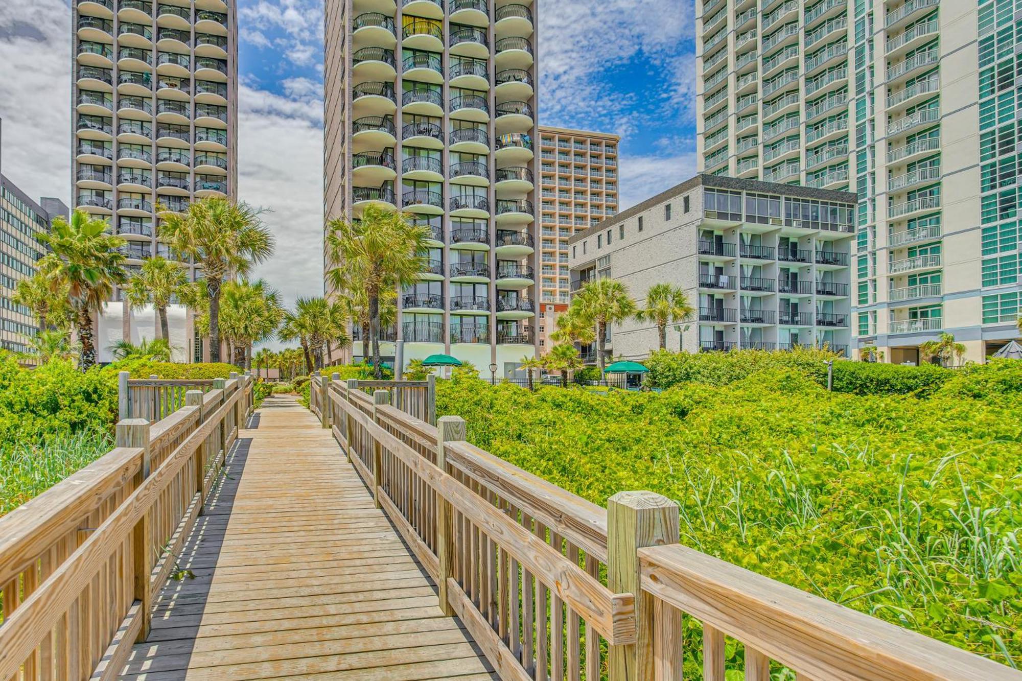 Myrtle Beach Oceanfront Condo With Covered Balcony! Exterior photo